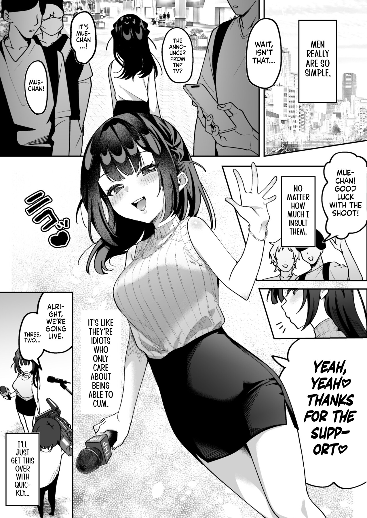 Hentai Manga Comic-Mue-Chan, Penis Gourmet Reporter-Read-2